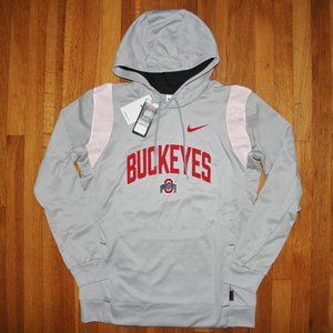 Nike Ohio State Buckeyes Football Sideline Hoodie Mens S M Grey OSU